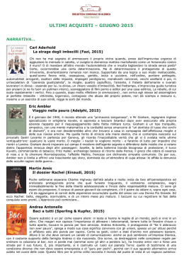 Adulti_giugno 2015 - Biblioteche della Provincia di Reggio Emilia
