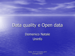 Data quality e Open data (UNINFO)