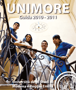 Guida 2010-2011 - Università degli Studi di Modena e Reggio Emilia