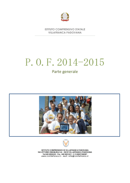 P.O.F. 2014-2015 Parte Generale