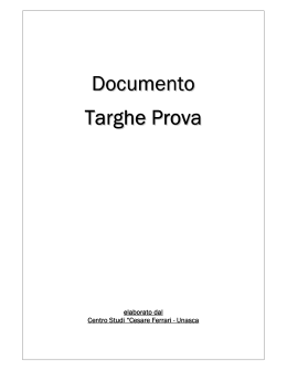 Documento Targhe Prova - Centro studi Cesare Ferrari