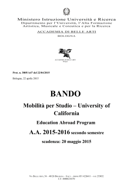 Bando University of California 2015-16