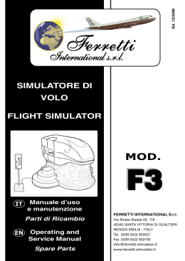 simulatore di volo flight simulator