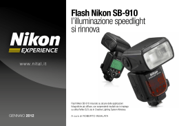 Flash Nikon SB-910 l`illuminazione speedlight si rinnova