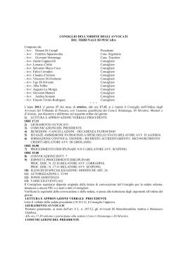 17.10.2013 - Ordine degli Avvocati di Pescara