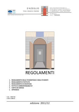 regolamenti - Liceo Classico D`Azeglio