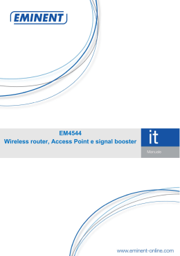 EM4544 Wireless router, Access Point e signal booster