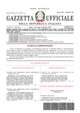 gazzetta ufficiale - Provincia Regionale di Messina