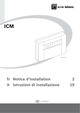 Libretto di istruzioni installazione