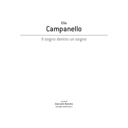 Elio Campanello, Libretto di presentazione