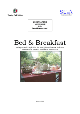 Il Bed & Breakfast: dalle origini ai giorni nostri