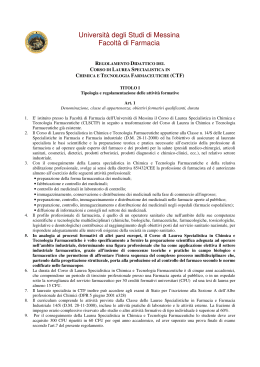 Regolamento Didattico Anno Accademico 2006-2007
