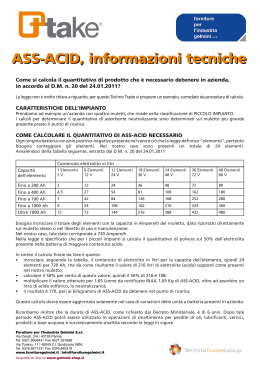 ASS-ACID, informazioni tecniche ASS