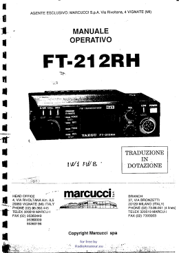 YEASU - FT-212RH manuale d`uso