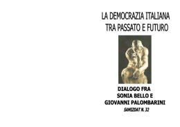 Dialogo intervista di Sonia Bello a Giovanni Palombarini