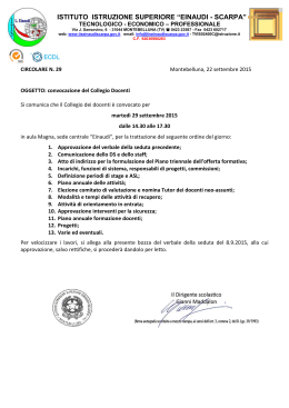 029 - circolare - collegio docenti 29.9.2015 - IIS EINAUDI