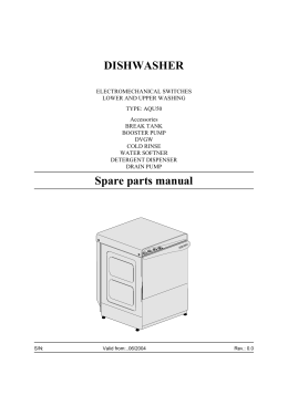 DISHWASHER Spare parts manual