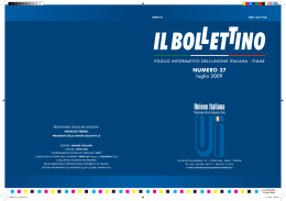 Bollettino n.37 - Il Presidente dell`Unione Italiana