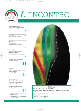 Numero 3-2011 - Associazione Italiana Ciechi di Guerra