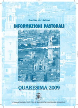 informazioni pastorali quaresima 2009