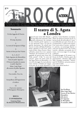 Rocca di Ottobre 2006 - il giornale di Sant`Agata Feltria