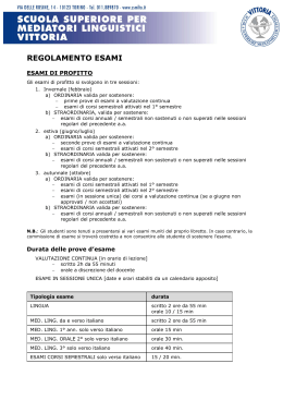 regolamento esami in formato PDF