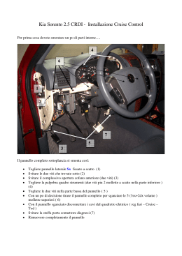 Kia Sorento 2.5 CRDI - Installazione Cruise Control