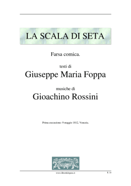 La scala di seta - Libretti d`opera italiani