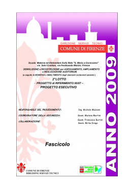 Fascicolo - Comune di Firenze
