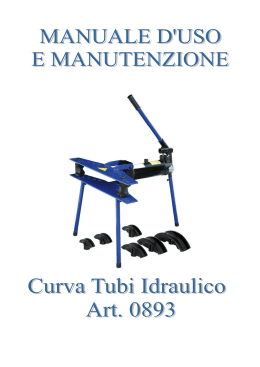 Manuale Curva tubi idraulico 0893