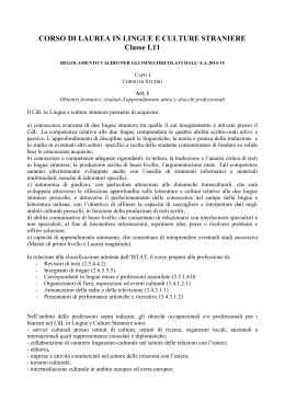 Regolamento Didattico A.A. 2014/2015