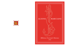 Aldine Marciane - Biblioteca Nazionale Marciana