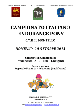 campionato italiano endurance pony