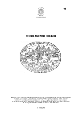 regolamento edilizio - Geo-Portale del Comune di Bergamo