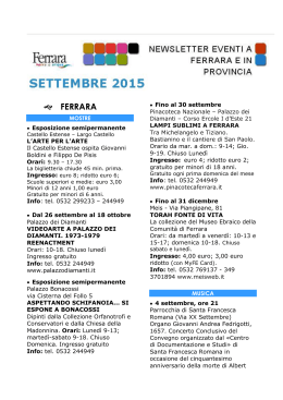 Newsletter 09.2015 - Campeggio Estense