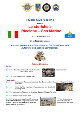 programma - Lions Club Riccione