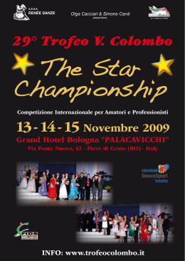 13 - 14 - 15 novembre 2009 - TROFEO V.COLOMBO