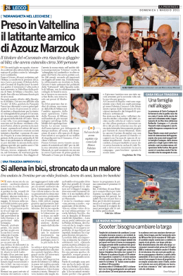 Preso in Valtellina il latitante amico di Azouz Marzouk