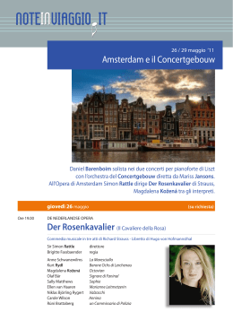 Amsterdam e il Concertgebouw