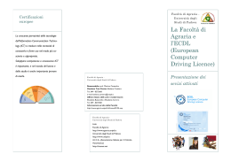 Brochures - Agraria UniPD - Università degli Studi di Padova