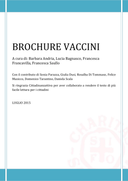brochure vaccini