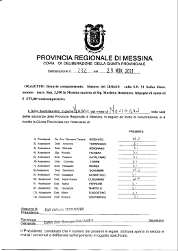 favorevole - Provincia Regionale di Messina
