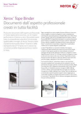 Xerox® Tape Binder Documenti dall`aspetto professionale creati in