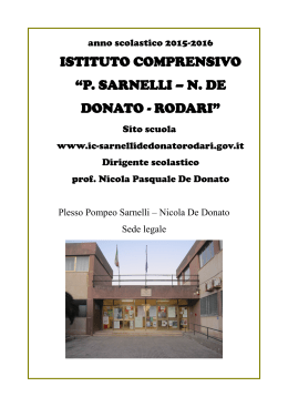 Allegati - Istituto Comprensivo Sarnelli, De Donato, Rodari