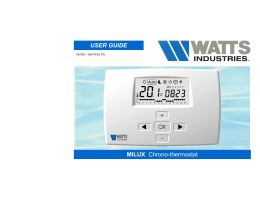 MILUX Chrono-thermostat USER GUIDE