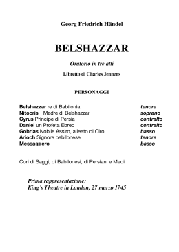 Belshazzar - di cose un po