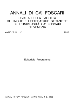 Visualizza/apri - Arca - Università Ca` Foscari di Venezia