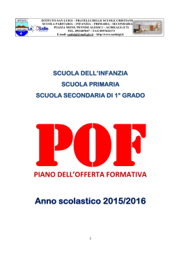 Piano dell`offerta formativa – Istituto San Luigi – a/s 2013-14
