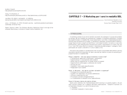 CAPITOLO 7 • Il Marketing per i corsi in modalità ODL
