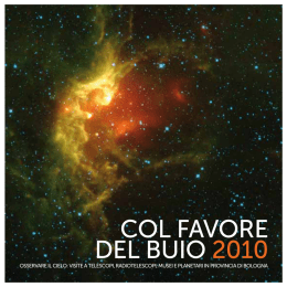 Il programma - Osservatorio Astronomico di Bologna